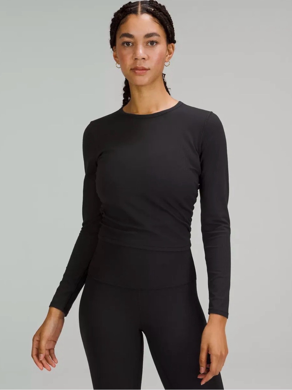 Lululemon All It Takes Ribbed Nulu Long-Sleeve Shirt in Black 6